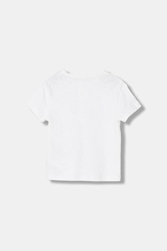 United Colors of Benetton tričko dojčenské s ľanom 34I0A107E.W.Stagionale biela SS26