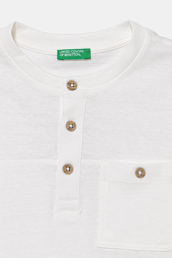 Αγορίστικα United Colors of Benetton T-shirt παιδικό με βαμβάκι 34I0C10T9.G.Stagionale λευκό