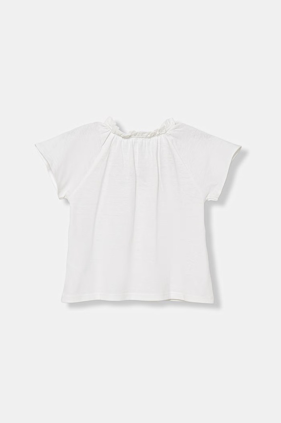United Colors of Benetton tričko detské s bavlnou 34I0G10MQ.P.Stagionale biela SS26