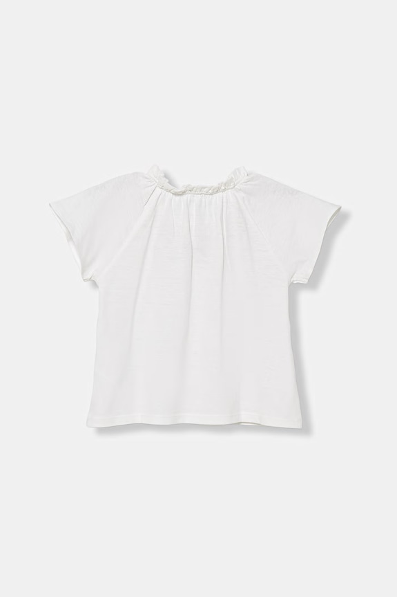 United Colors of Benetton tričko detské s bavlnou 34I0G10MQ.P.Stagionale biela SS26