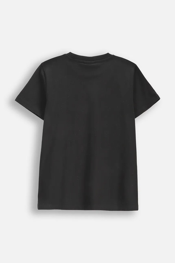 Coccodrillo t-shirt gyerek pamut WC6143204VBB fekete SS26