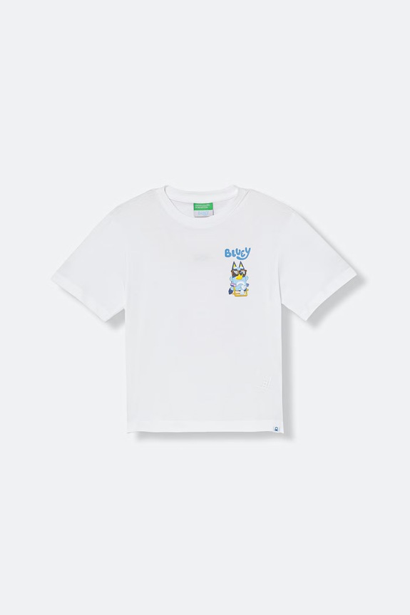 United Colors of Benetton t-shirt per bambini in cotone 3I1XG10NA.P.seasonal bianco SS26