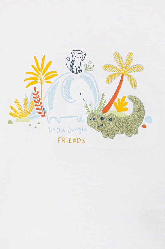 Αγορίστικα United Colors of Benetton t-shirt παιδικό βαμβακερό 3I1XA1079.W.seasonal λευκό