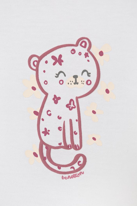 Dječaci United Colors of Benetton majica za djecu od pamuka 3I1XA1078.W.seasonal bijela