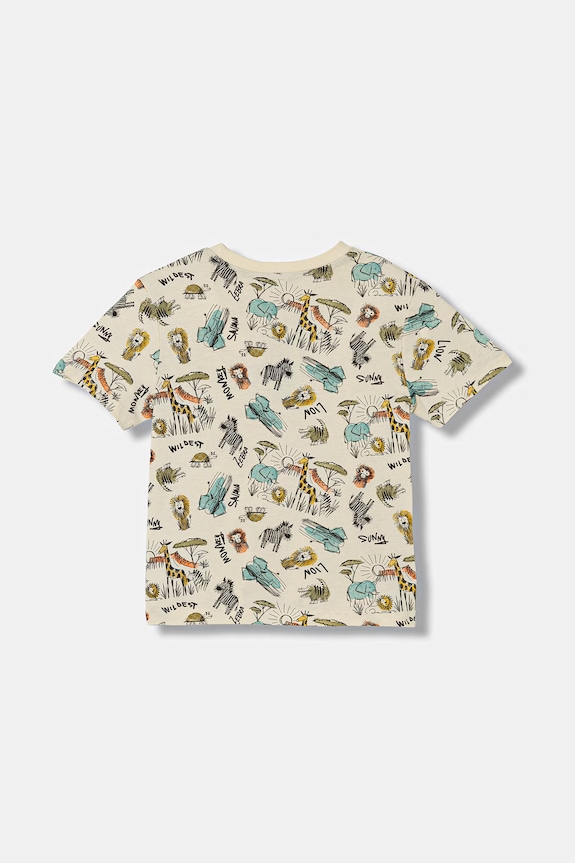 United Colors of Benetton majica za djecu od pamuka 34UTG10N2.P.seasonal bež SS26