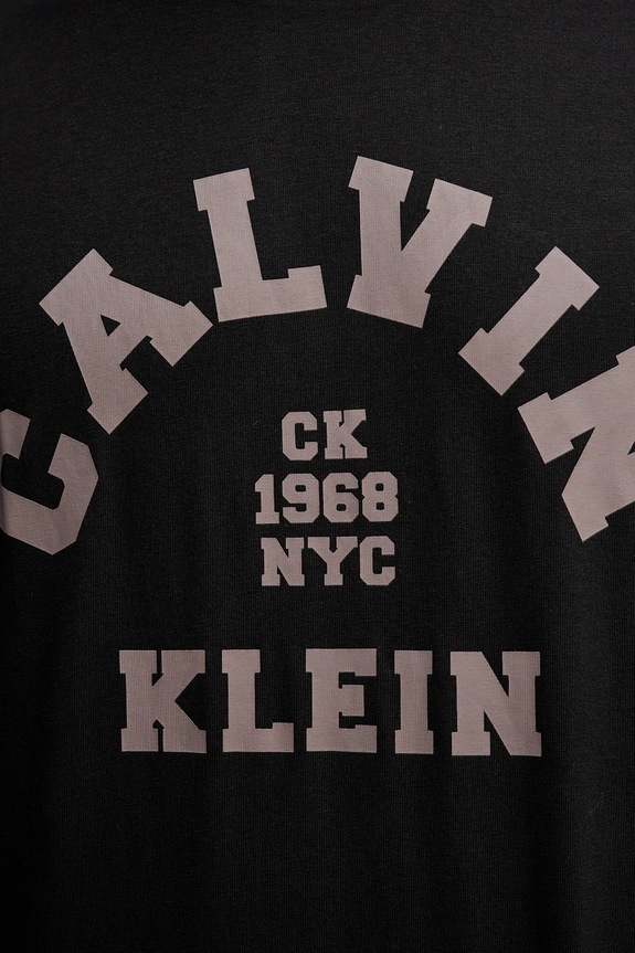 Calvin Klein Jeans pamut póló LV04RE810G fekete