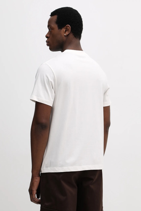 Ρούχα Βαμβακερό μπλουζάκι Calvin Klein Jeans LV14RE831G μπεζ