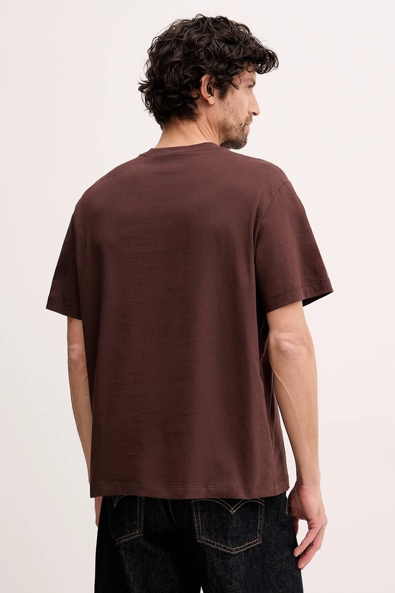 Odzież Calvin Klein Jeans t-shirt bawełniany LV14RE831G brązowy