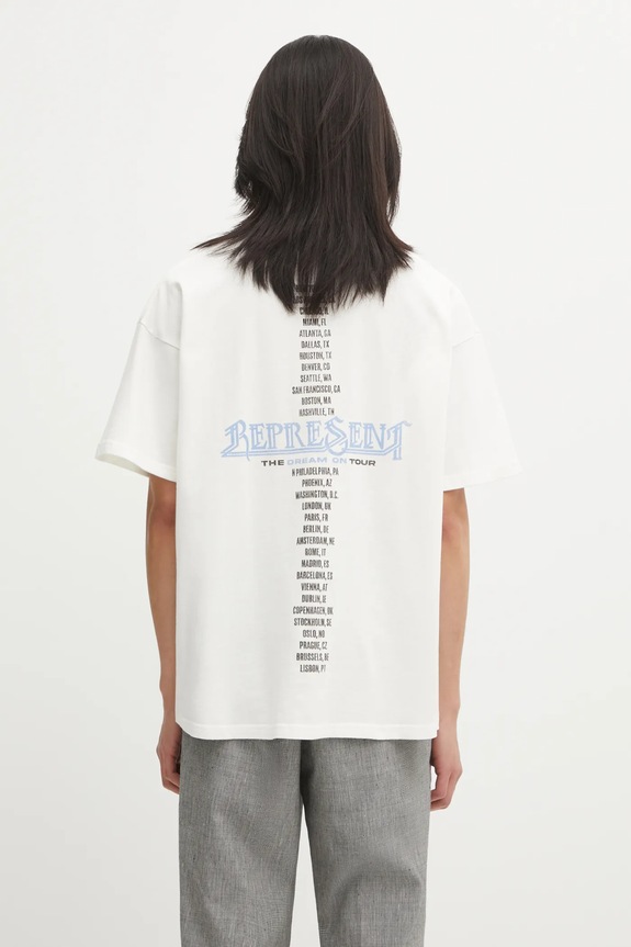 Odzież Represent t-shirt bawełniany Golden Tour MLM100823.72 beżowy