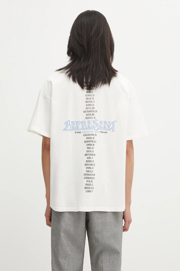 Odzież Represent t-shirt bawełniany Golden Tour MLM100823.72 beżowy