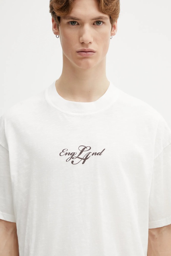 Represent tricou din bumbac England alb MLM100873.72