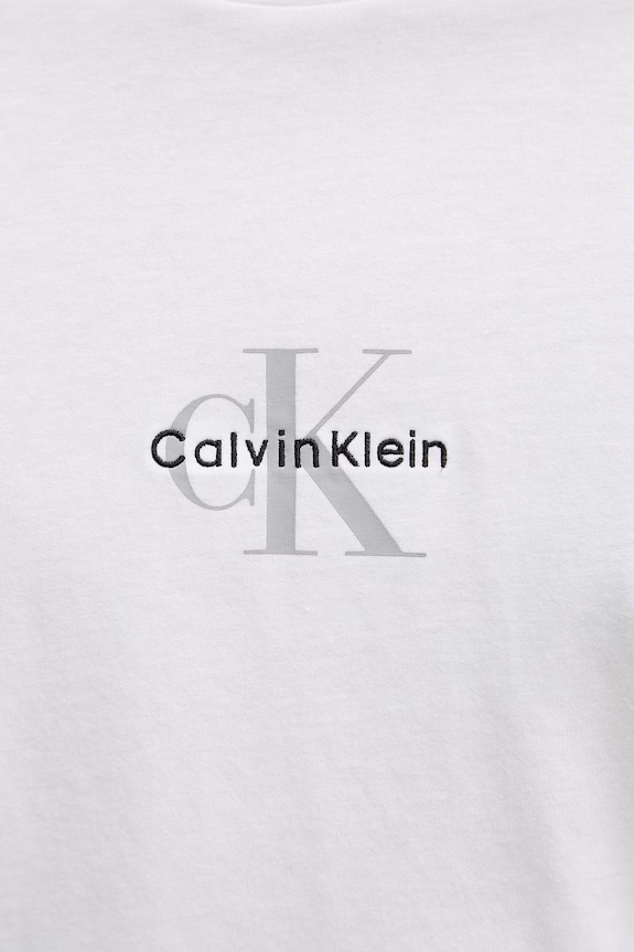 Calvin Klein Jeans t-shirt Ανδρικό βαμβακερό LV04RB866G λευκό