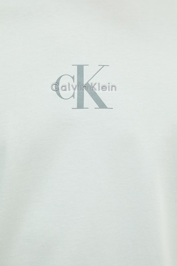 Calvin Klein Jeans Tricou bărbătesc de bumbac LV04RB866G turcoaz