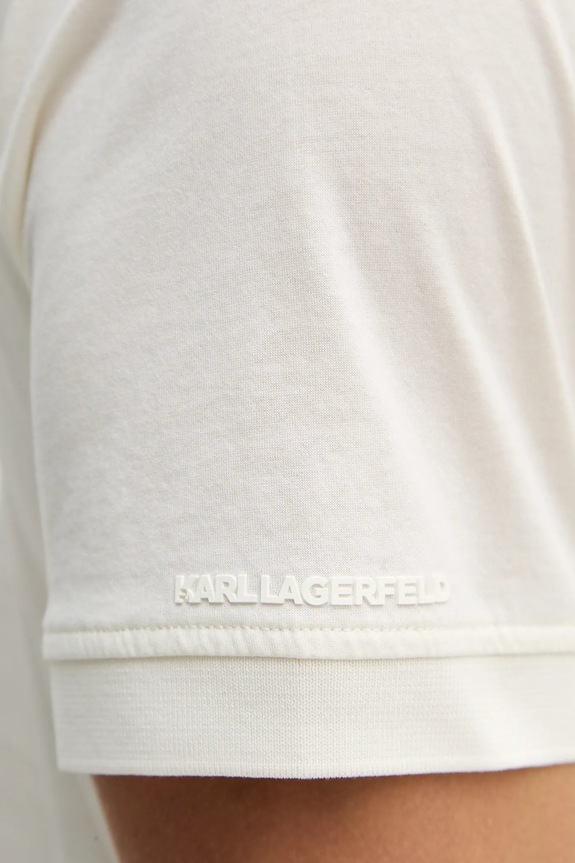 Karl Lagerfeld tricou din bumbac 561200.755004 bej