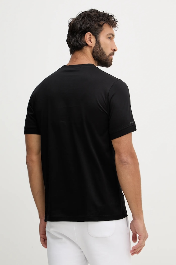 Îmbrăcăminte Karl Lagerfeld tricou din bumbac 561200.755004 negru