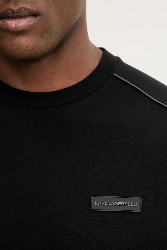 Karl Lagerfeld t-shirt 561221.755020 fekete