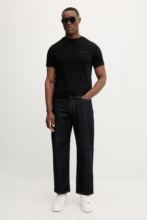 Karl Lagerfeld t-shirt 561221.755036 fekete SS26