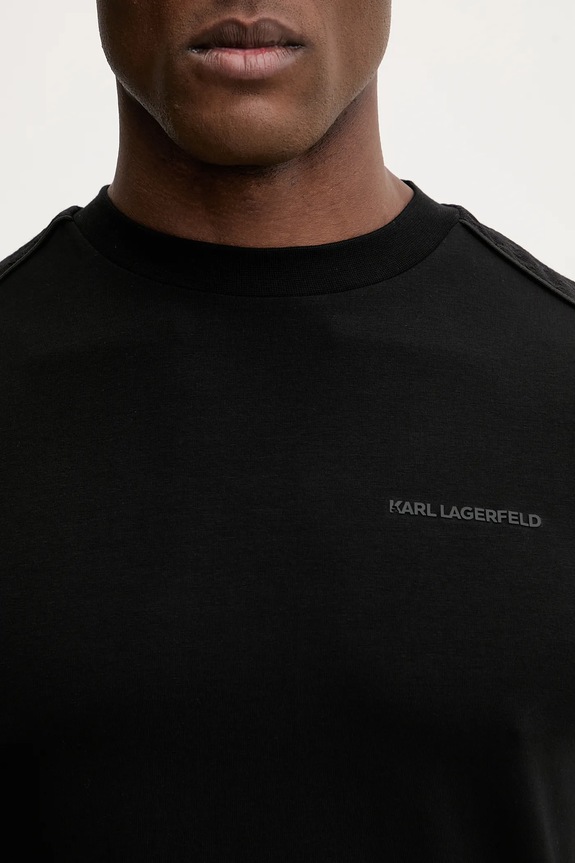 Karl Lagerfeld t-shirt 561221.755036 fekete