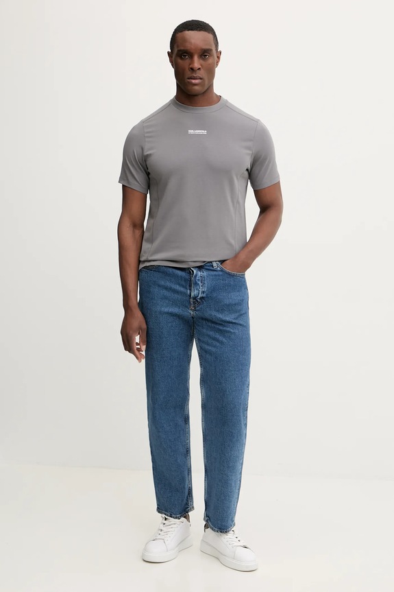 Tričko Karl Lagerfeld 561221.755042 sivá SS26