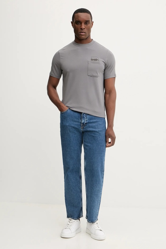 Karl Lagerfeld t-shirt 561221.755047 szürke SS26