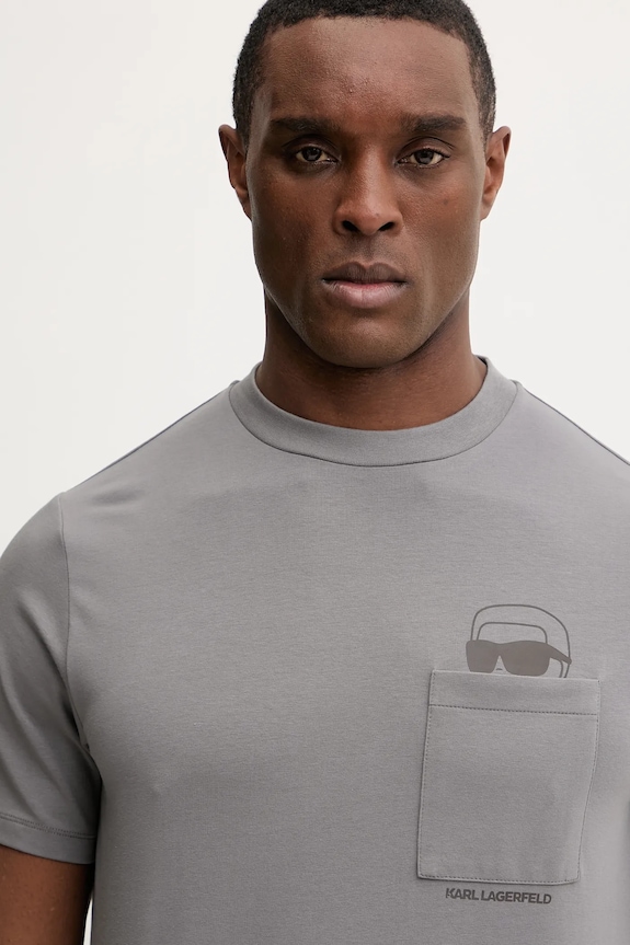 Karl Lagerfeld t-shirt szürke 561221.755047