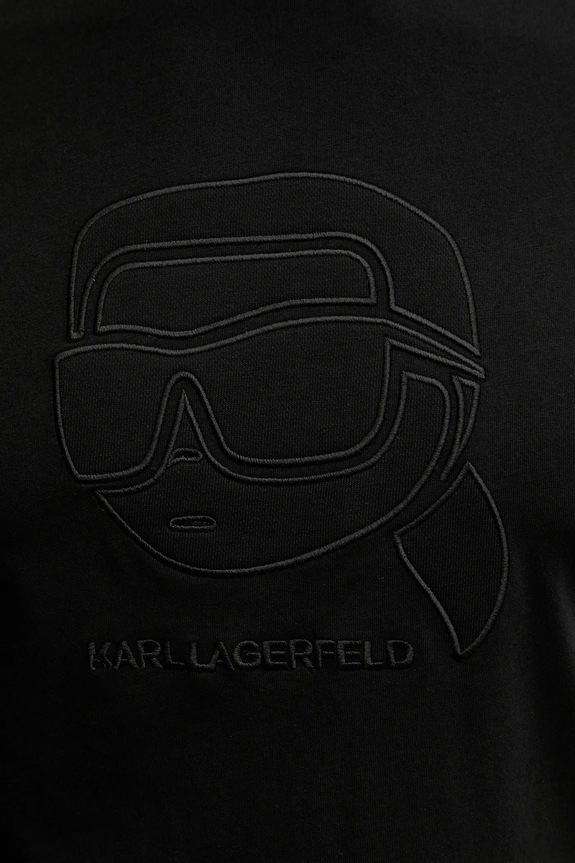 Karl Lagerfeld pamut póló 561224.755052 fekete