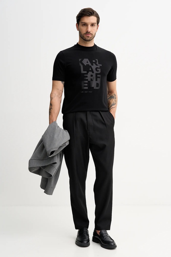 Karl Lagerfeld tricou 561221.755053 negru SS26