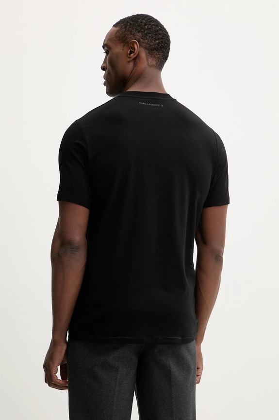 Îmbrăcăminte Karl Lagerfeld tricou 561221.755055 negru