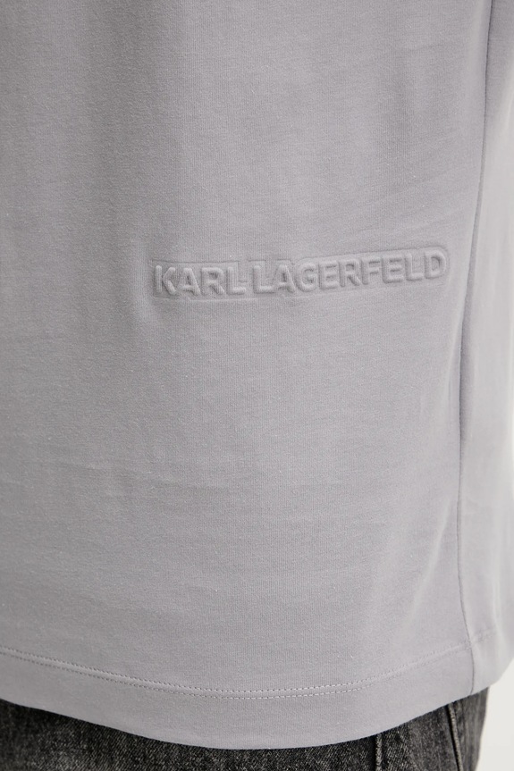 Karl Lagerfeld pamut póló 561241.755061 szürke