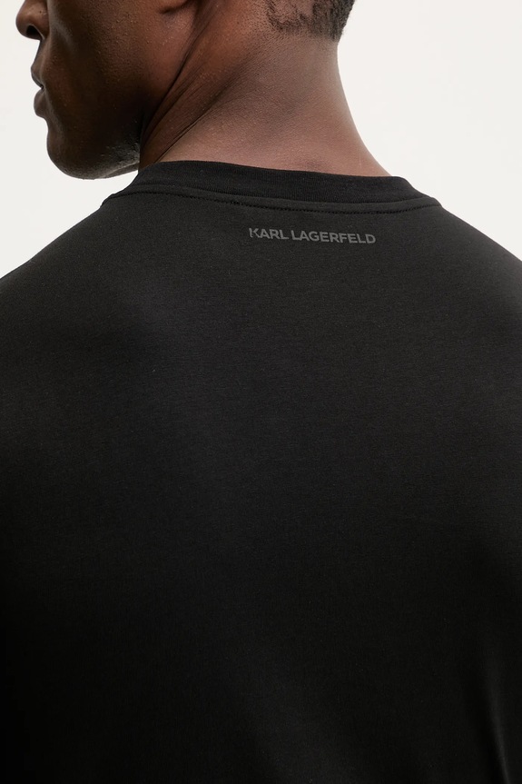 Karl Lagerfeld pamut póló 561255.755076 fekete
