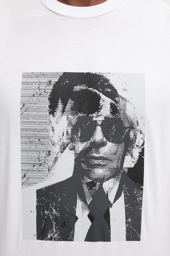 Karl Lagerfeld pamut póló fehér 561252.755173