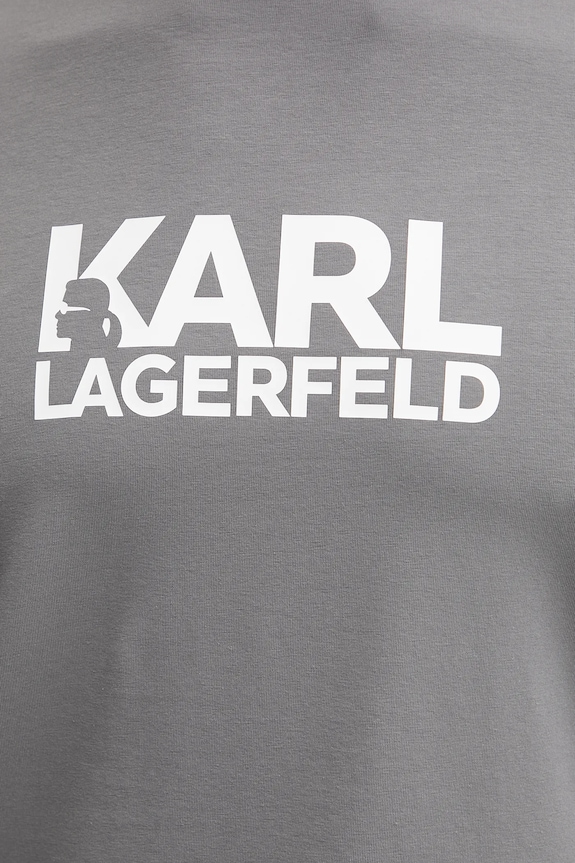 Karl Lagerfeld pamut póló 561235.755780 szürke