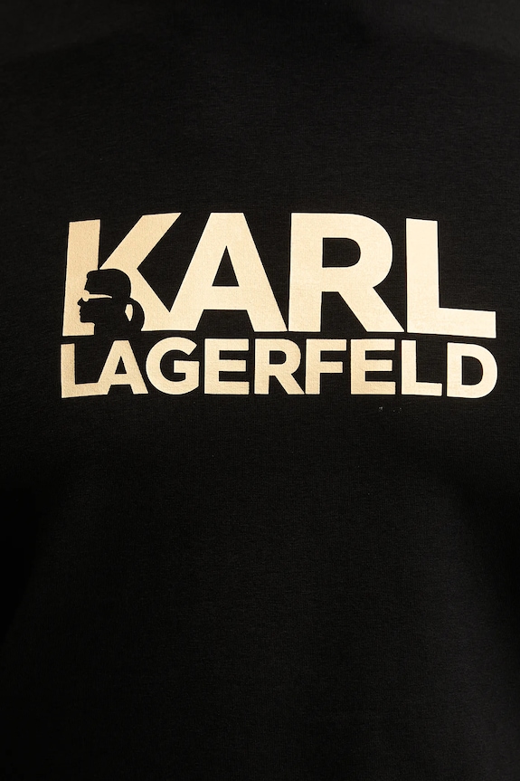 Karl Lagerfeld pamut póló 561235.755780 fekete