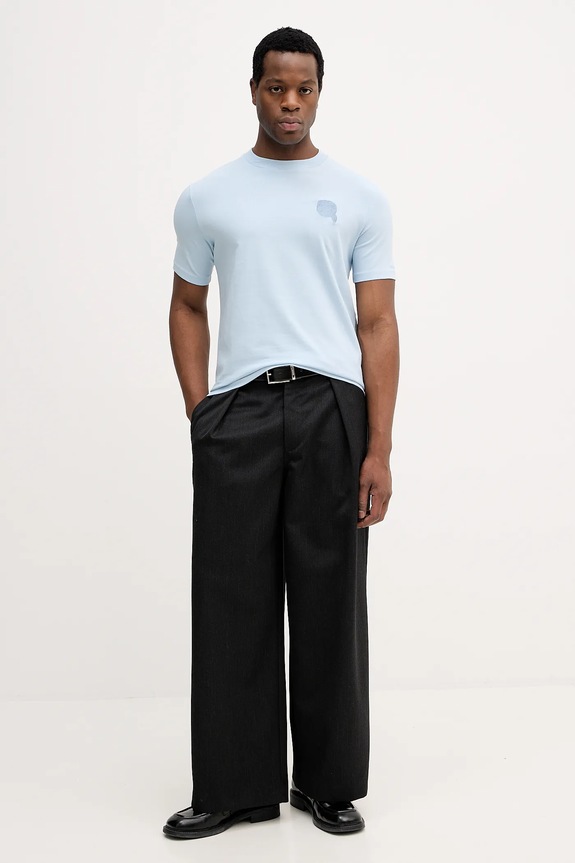 Tričko Karl Lagerfeld 561235.755023 modrá SS26