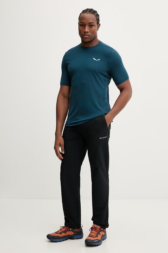 Salewa t-shirt sportowy PUEZ DRY 00.0000028867 turkusowy SS26