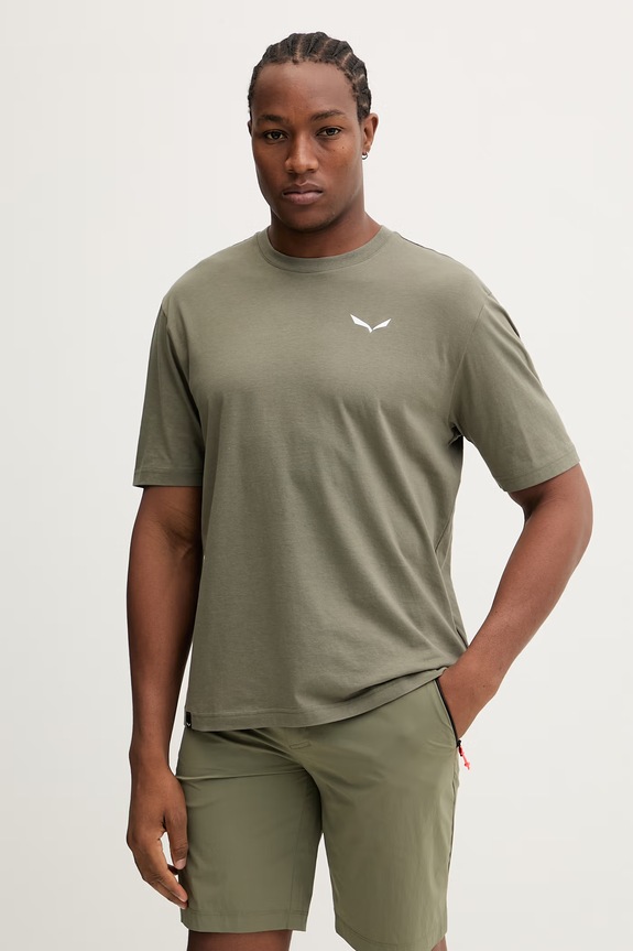 Дрехи Спортна тениска Salewa EAGLE LOOSE 00.0000029320 зелен