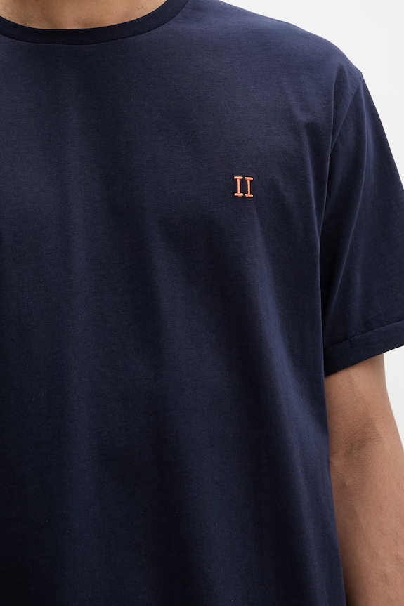 Les Deux t-shirt ανδρικό βαμβακερό Norregaard 100101008 σκούρο μπλε