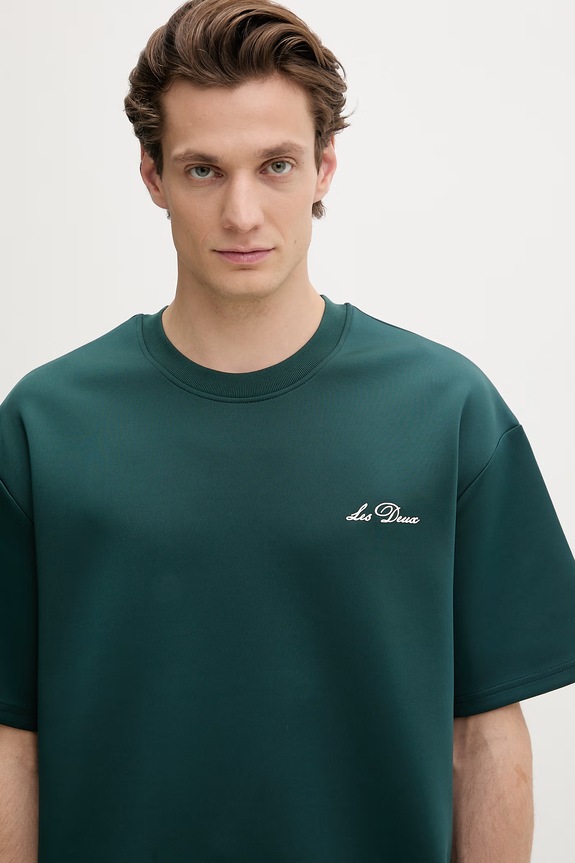 Les Deux t-shirt męski Ballier zielony 1001359