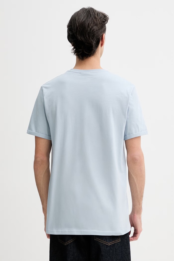Odzież Les Deux t-shirt bawełniany Norregaard 1001464 niebieski
