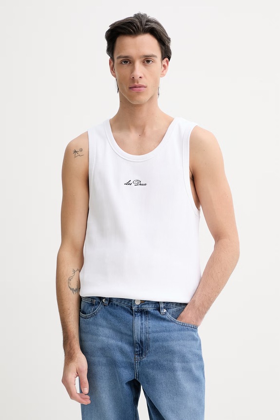 Les Deux t-shirt Arthur z elastanem biały 1001498.