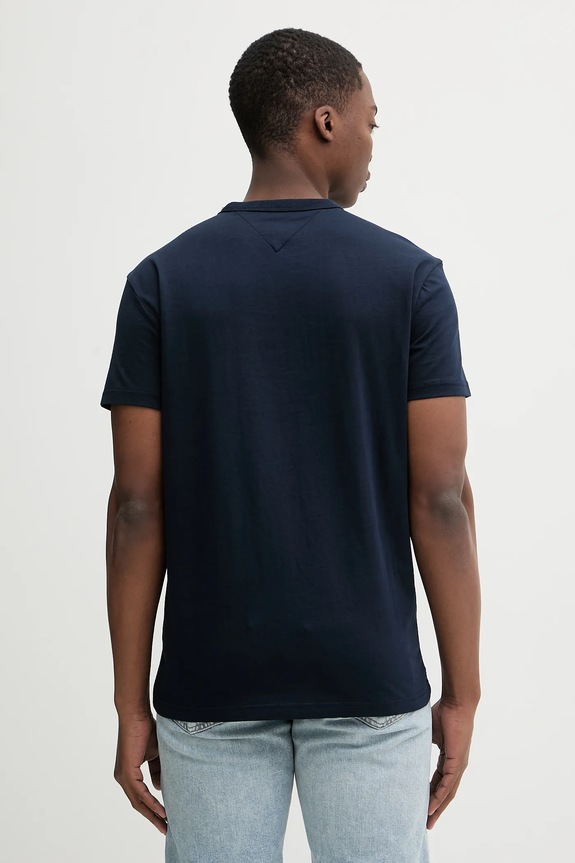 Oblečenie Bavlnené tričko Tommy Jeans DM0DM22311 tmavomodrá