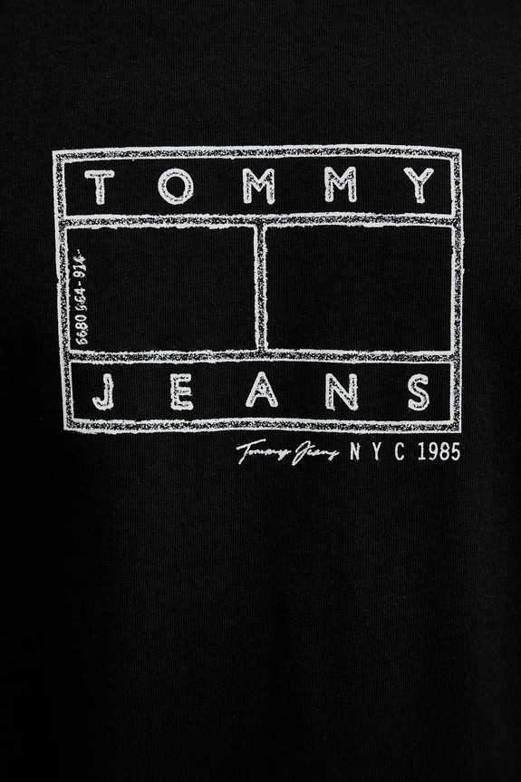 Tommy Jeans tricou din bumbac DM0DM22317 negru