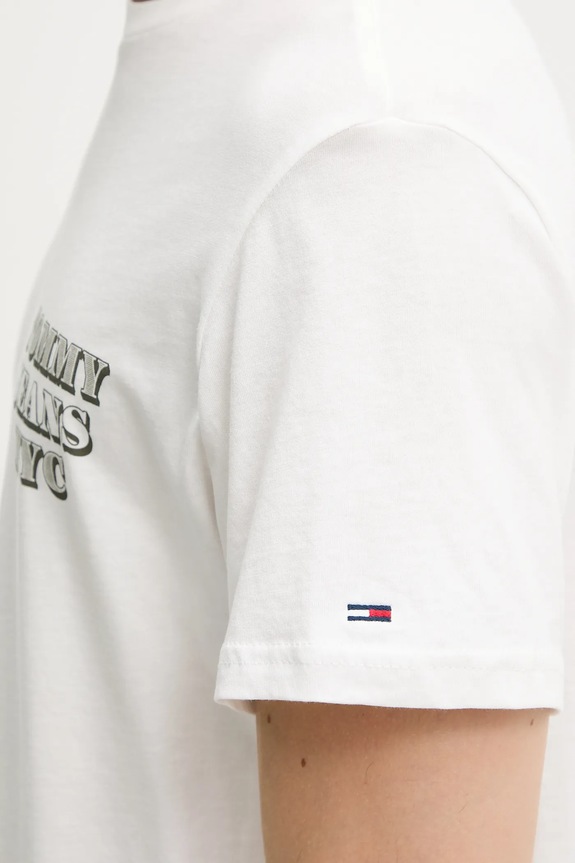 Pamučna majica Tommy Jeans DM0DM22321 bež