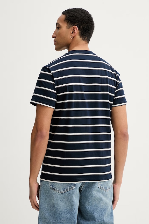 Oblečenie Bavlnené tričko Tommy Jeans DM0DM22325 tmavomodrá