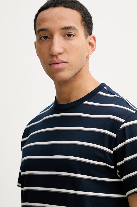 Bavlnené tričko Tommy Jeans tmavomodrá DM0DM22325