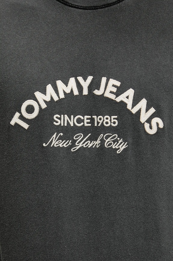 Bavlněné tričko Tommy Jeans DM0DM22328 šedá