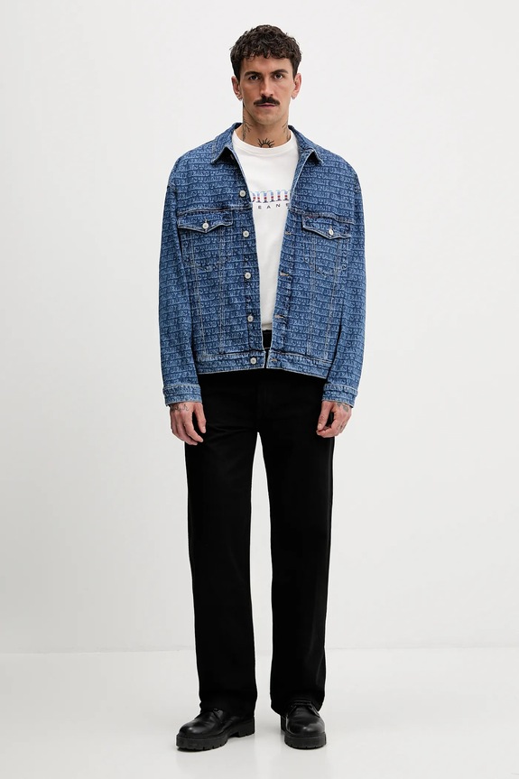Bavlněné tričko Tommy Jeans DM0DM22333 béžová SS26