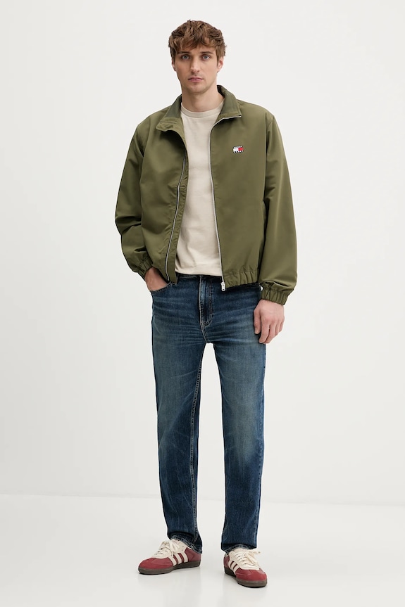 Tommy Jeans pamut póló DM0DM22337 bézs SS26