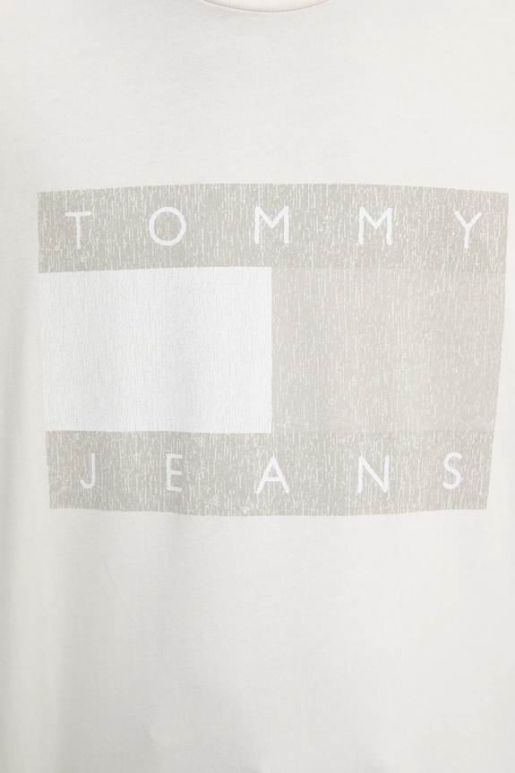 Pamučna majica Tommy Jeans DM0DM22463 bež