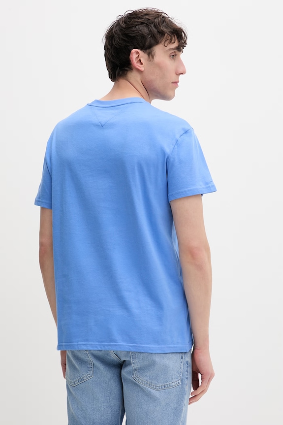 Îmbrăcăminte Tommy Jeans tricou bărbătesc din bumbac DM0DM22645 albastru